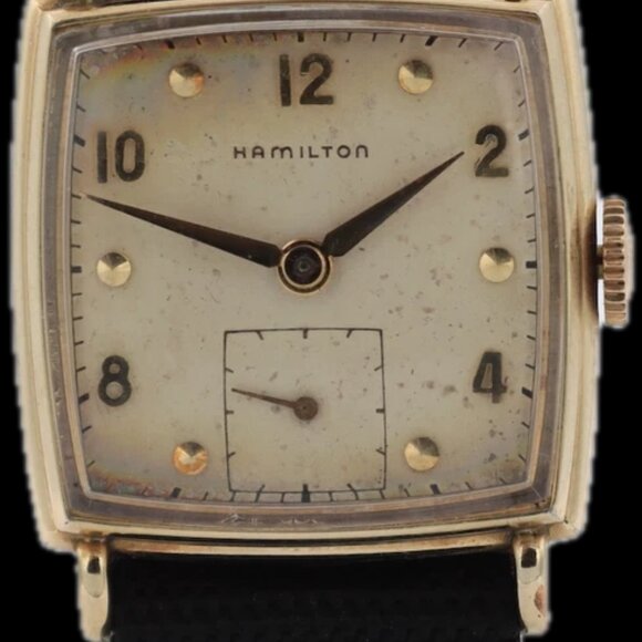 Vintage Hamilton Dyson Men\'s Mechanical Wristwatch 747 USA 14k Gold Filled main image 4